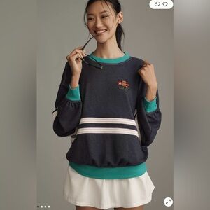 NWOT size XL Anthropologie Pilcro Pep Rally oversized crew neck sweatshirt